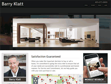 Tablet Screenshot of barryklatt.com